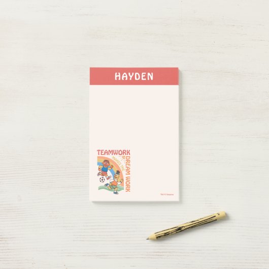 Sesamstraße | Name hinzufügen Post-it Klebezettel (Auf Schreibtisch)