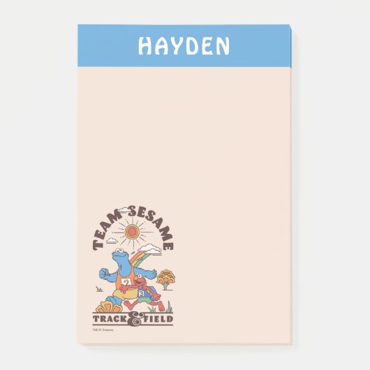 Sesamstraße | Name hinzufügen Post-it Klebezettel (Vorderseite)
