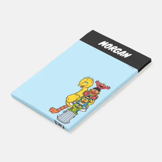 Sesamstraße | Name hinzufügen Post-it Klebezettel (angewinkelt)