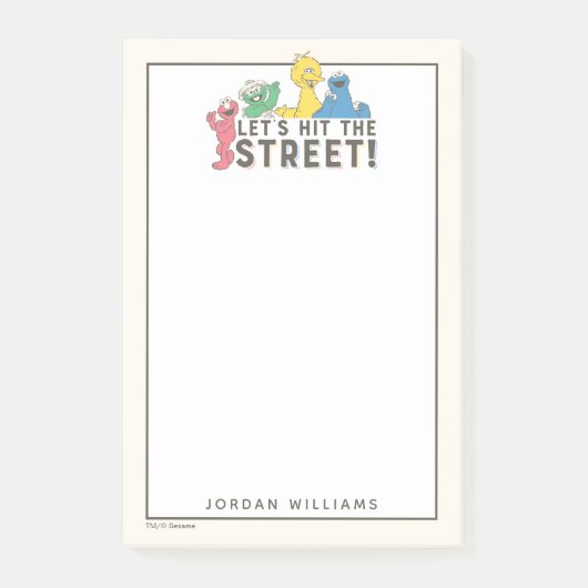 Sesamstraße | Name hinzufügen Post-it Klebezettel (Vorderseite)