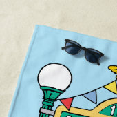 Sesamstraße | Name hinzufügen Strandtuch (Beispiel)