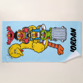 Sesamstraße | Name hinzufügen Strandtuch (Vorderseite)