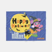 Sesamstraße | Niedliches Halloween-Muster Fleecedecke (Vorderseite (Horizontal))