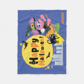 Sesamstraße | Niedliches Halloween-Muster Fleecedecke (Vorderseite)