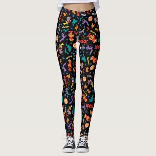 Sesamstraße | Niedliches Halloween-Muster Leggings (Vorderseite)