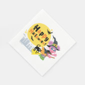 Sesamstraße | Niedliches Halloween-Muster Serviette (Ecke)