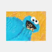 Sesamstraße | Nom Nom Cookie Monster Fleecedecke (Vorderseite (Horizontal))