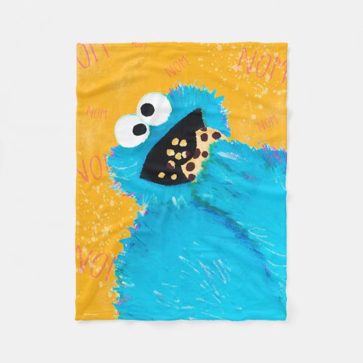 Sesamstraße | Nom Nom Cookie Monster Fleecedecke (Vorderseite)