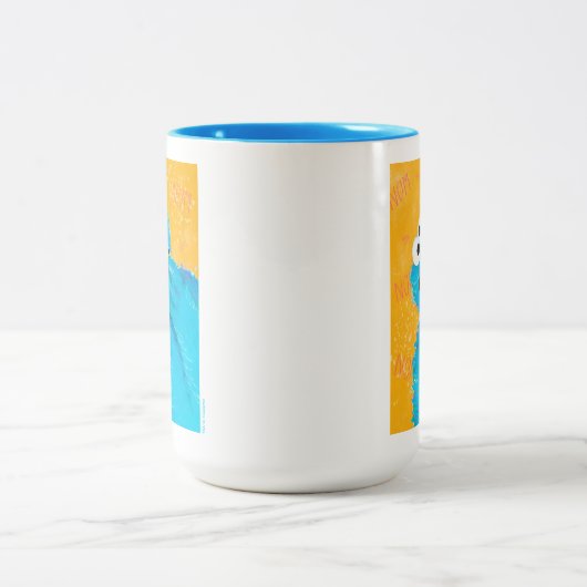 Sesamstraße | Nom Nom Cookie Monster Zweifarbige Tasse (Mittel)