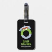 Sesamstraße | O ist für Oscar Gepäckanhänger (Rückseite vertikal)