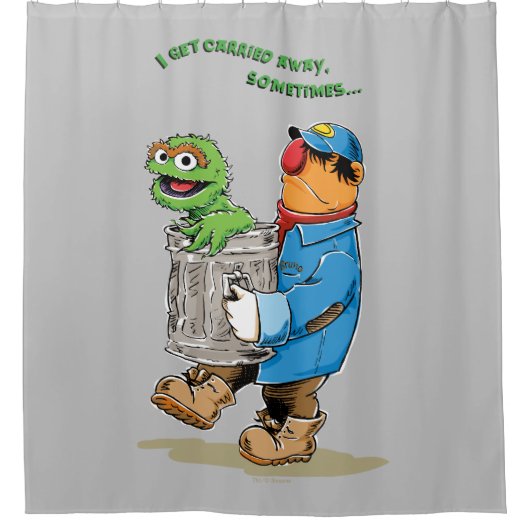 Sesamstraße | Oscar & Bruno der Müllmann Duschvorhang (Vorderseite)