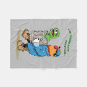 Sesamstraße | Oscar & Bruno der Müllmann Fleecedecke (Vorderseite (Horizontal))