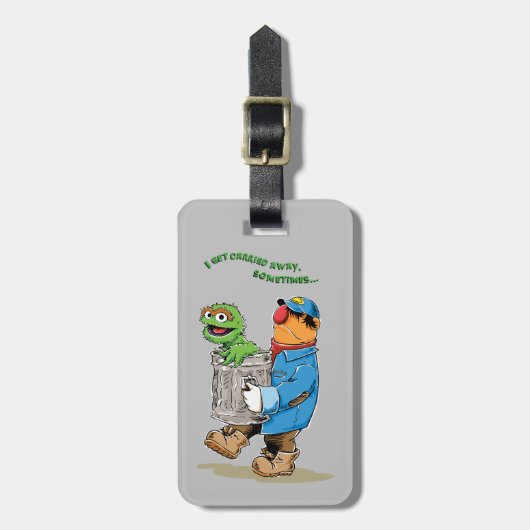 Sesamstraße | Oscar & Bruno der Müllmann Gepäckanhänger (Vorderseite vertikal)