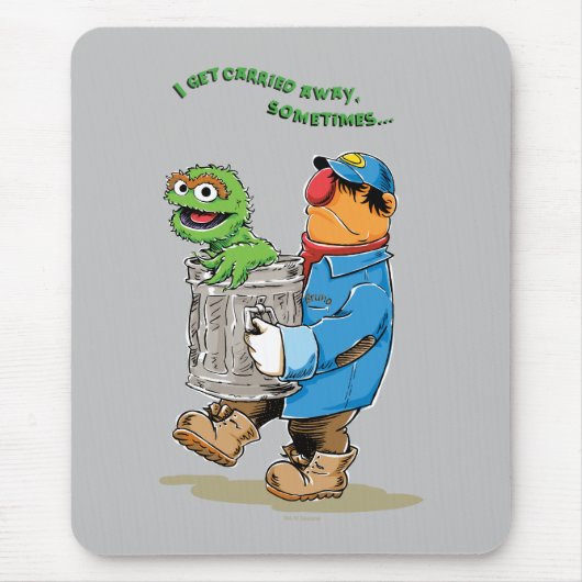 Sesamstraße | Oscar & Bruno der Müllmann Mousepad (Vorne)