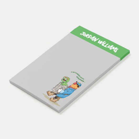 Sesamstraße | Oscar & Bruno der Müllmann Post-it Klebezettel (angewinkelt)