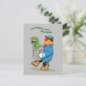 Sesamstraße | Oscar & Bruno der Müllmann Postkarte (Stehend Vorderseite)