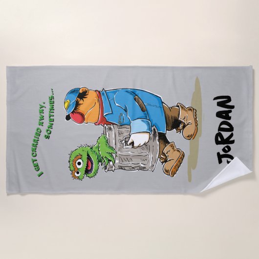 Sesamstraße | Oscar & Bruno der Müllmann Strandtuch (Vorderseite)