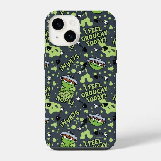 Sesamstraße | Oscar das Grouch Phrase Muster iPhone Hülle (Rückseite)