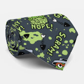 Sesamstraße | Oscar das Grouch Phrase Muster Krawatte (Gerollt)