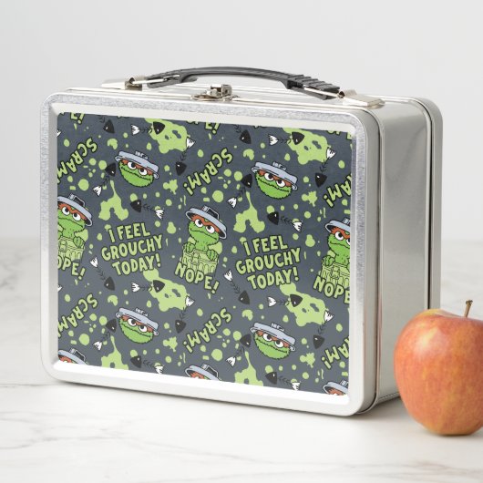 Sesamstraße | Oscar das Grouch Phrase Muster Metall Brotdose (Beispiel)