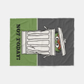 Sesamstraße | Oscar der Grouch nicht heute! Fleecedecke (Vorderseite (Horizontal))