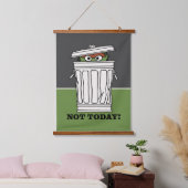 Sesamstraße | Oscar der Grouch nicht heute! Wandteppich Mit Holzrahmen (Schlafzimmer)