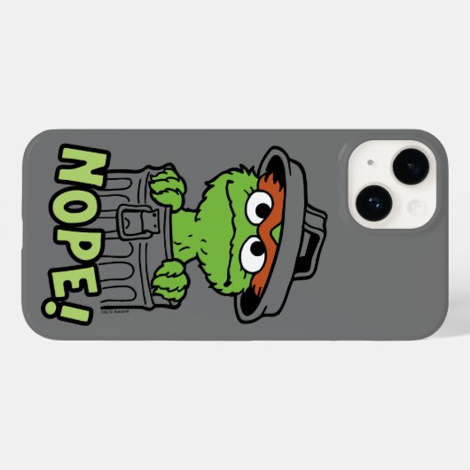 Sesamstraße | Oscar der Grouch Nope! Case-Mate iPhone Hülle (Rückseite (Horizontal))
