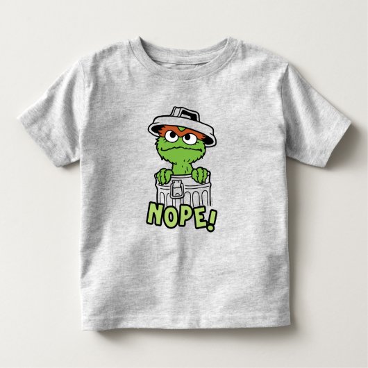 Sesamstraße | Oscar der Grouch Nope! Kleinkind T-shirt (Vorderseite)
