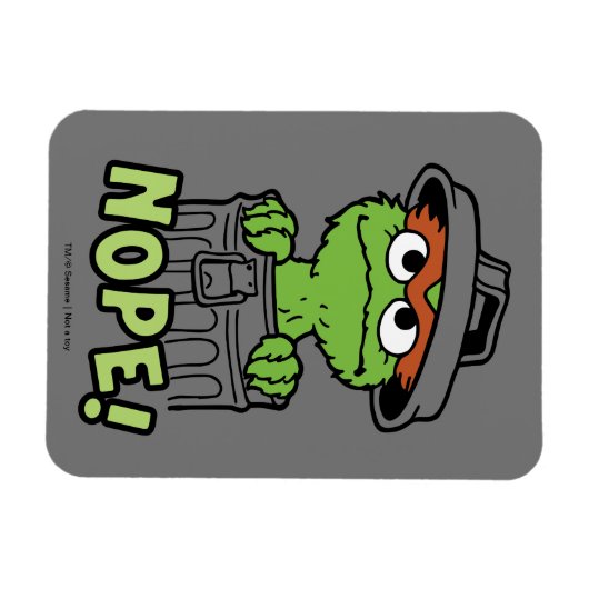 Sesamstraße | Oscar der Grouch Nope! Magnet (Horizontal)