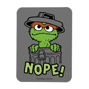 Sesamstraße Oscar der Grouch Nope! Magnet
