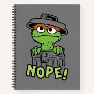 Sesamstraße Oscar der Grouch Nope! Notizblock
