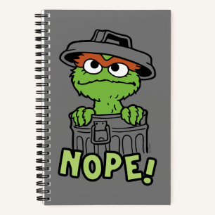 Sesamstraße Oscar der Grouch Nope! Notizblock