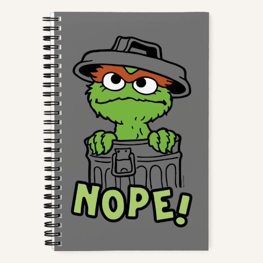 Sesamstraße | Oscar der Grouch Nope! Notizblock (Vorderseite)