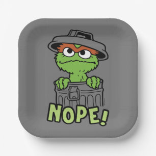 Sesamstraße Oscar der Grouch Nope! Pappteller