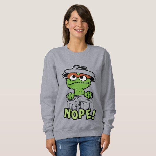 Sesamstraße | Oscar der Grouch Nope! Sweatshirt (Vorne ganz)