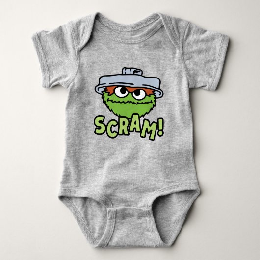 Sesamstraße | Oscar der Grouch Scram! Baby Strampler (Vorderseite)