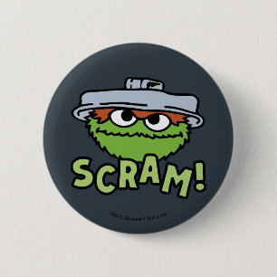 Sesamstraße Oscar der Grouch Scram! Button