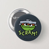Sesamstraße | Oscar der Grouch Scram! Button (Vorne & Hinten)