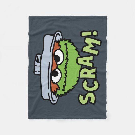 Sesamstraße | Oscar der Grouch Scram! Fleecedecke (Vorderseite)