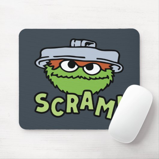 Sesamstraße | Oscar der Grouch Scram! Mousepad (Mit Mouse)