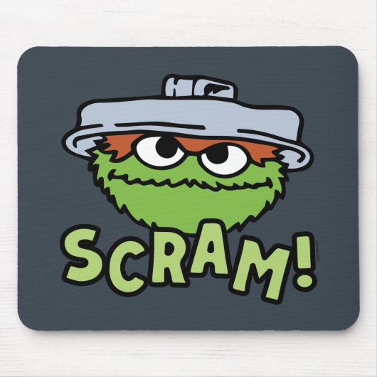 Sesamstraße | Oscar der Grouch Scram! Mousepad (Vorne)