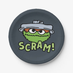 Sesamstraße Oscar der Grouch Scram! Pappteller