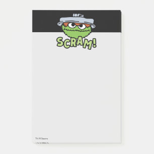 Sesamstraße Oscar der Grouch Scram! Post-it Klebezettel