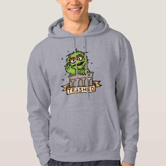 Sesamstraße | Oscar der Grouch Trashed Hoodie (Vorderseite)