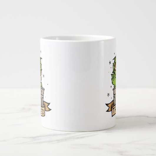 Sesamstraße | Oscar der Grouch Trashed Jumbo-Tasse (Vorderseite)