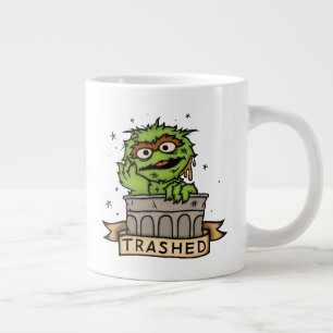 Sesamstraße Oscar der Grouch Trashed Jumbo-Tasse