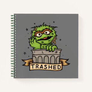 Sesamstraße Oscar der Grouch Trashed Notizblock