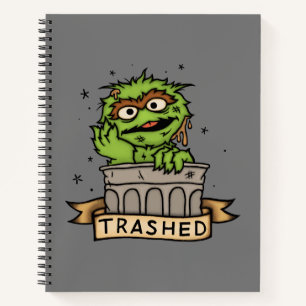 Sesamstraße Oscar der Grouch Trashed Notizblock