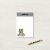 Sesamstraße | Oscar der Grouch Trashed Post-it Klebezettel (Auf Schreibtisch)