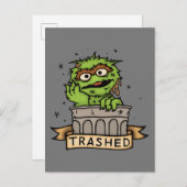Sesamstraße | Oscar der Grouch Trashed Postkarte (Vorne/Hinten)